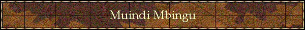 Muindi Mbingu